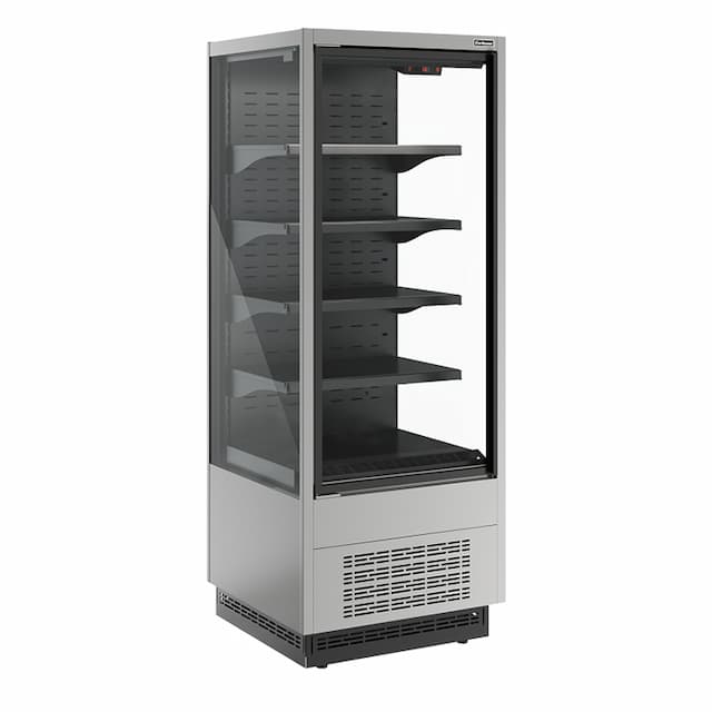 Витрина холодильная Carboma FC20-07 VV 0,7-1 сталь нержавеющая (0430) Cube 2 STANDARD фронт X1