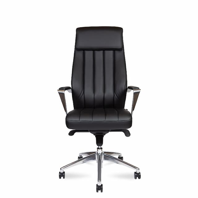 Кресло офисное Norden Madrid L340HCA-Black (черная экокожа)