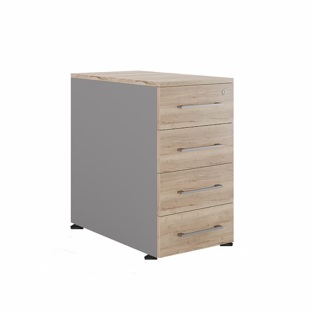 Тумба приставная Kobor TS4-40/70 aluminum/natural