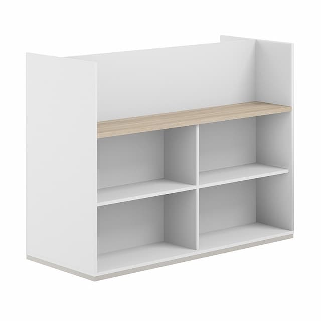 Стеллаж-комбо 1638 двухсторонний Norden Allegro AG.256.200.676.WH с экраном ЛДСП