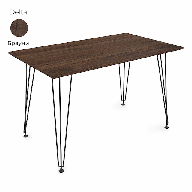 Стол обеденный прямоугольный Алсав 21Delta.008 Brauni