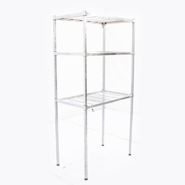 Стеллаж сетчатый хромированный Amco 900х530х1820 (3 полки) арт. УТ-00096012 (Восстановленное 1 шт)