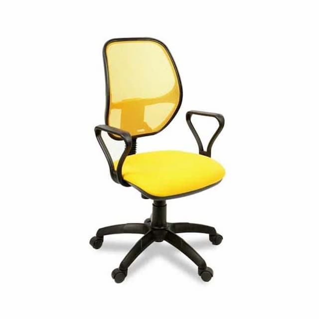 Кресло компьютерное Мирэй Марс new gtpp (Самба) комфорт (желтый), ткань цветная серия В