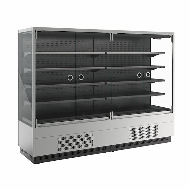 Витрина холодильная Carboma FC20-07 VM 2,5-1 (9006-9005) Cube 2 LIGHT фронт X0