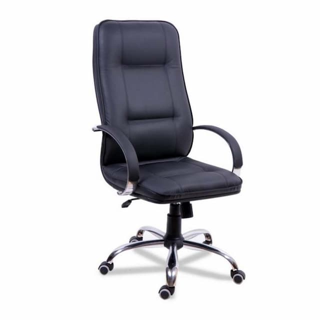 Кресло для руководителя Мирэй Филадельфия хром ТГ, кожзам