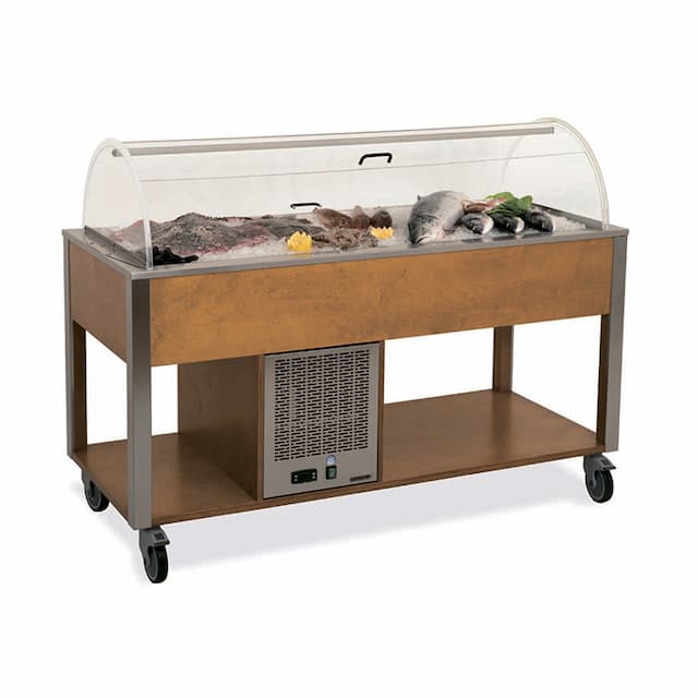 Стол для выкладки "рыбы на льду" MetalCarrelli 6930.3RAL (цвет по RAL)